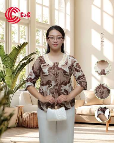 25123 - Họa Tiết Vân Cẩm Thạch Thanh Lịch Trẻ Trung