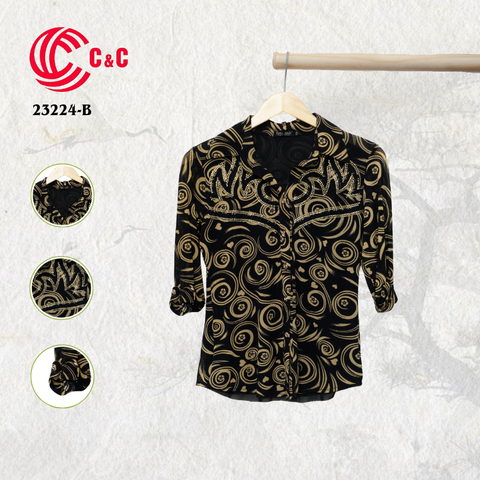 23224 - Họa Tiết Ốc Xoáy 5 Màu Trang Trí Đá Thủy Tinh