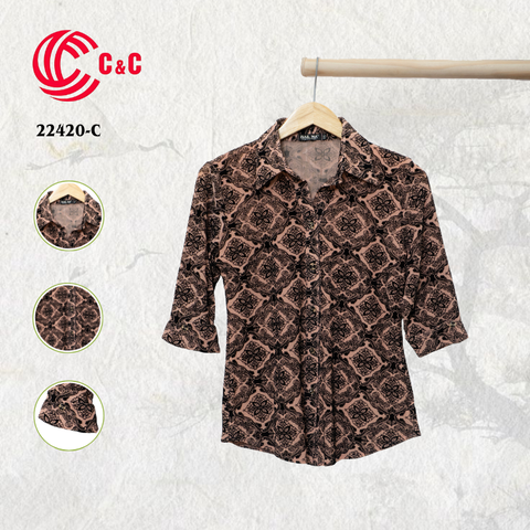 22420 - Họa Tiết Hoa Văn Cổ Điển 3 Màu