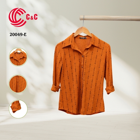 20049 - Vải Thun Họa Tiết Kẻ Sọc Dọc Chấm Bi 5 Màu