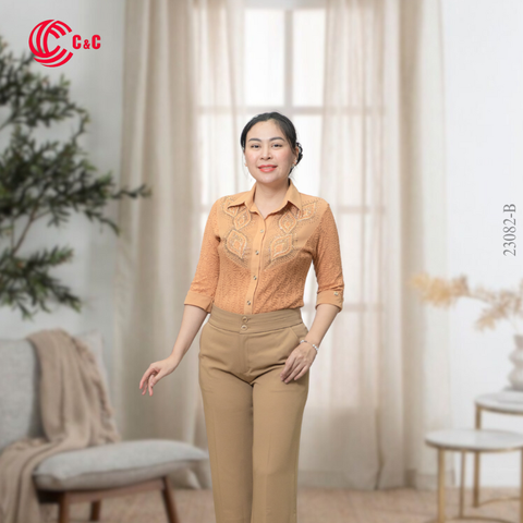 23082 - Vải Lưới Kim Tuyến Thêu Ren Phối Họa Tiết Đính Đá