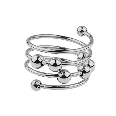 BDSM Vòng bi inox xoắn ốc bạo dâm chính hãng