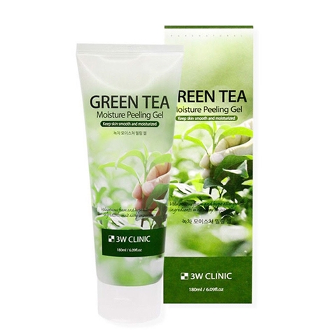 Tẩy tế bào chết mặt 3W Clinic Green Tea Peeling Gel 160ml chính hãng