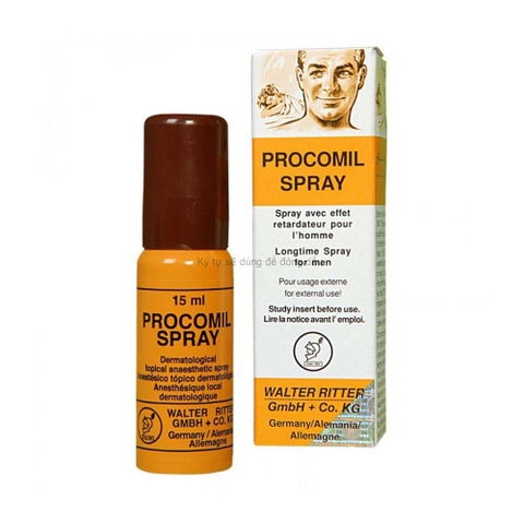 Xịt chống xuất tinh sớm Procomil Spray 15ml chính hãng