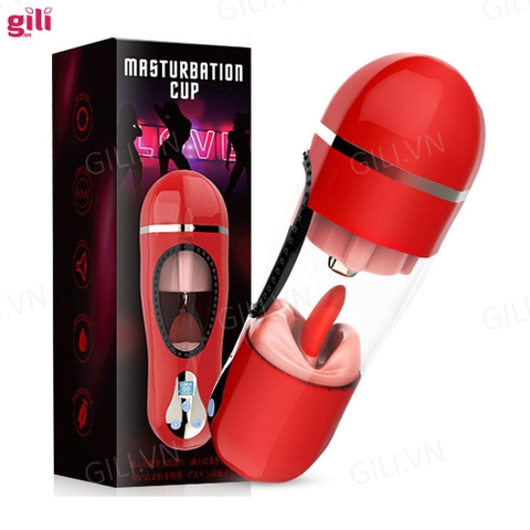 Âm đạo giả Wanle King Masturbation Cup rung, xoay chính hãng