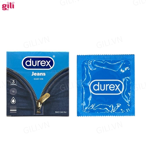 Bao cao su Durex Jeans Easy-On hộp 3 chiếc chính hãng