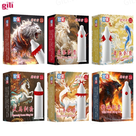 Bao cao su Juncai râu đặc biệt, gai bi kiểu tăng kích thước chính hãng