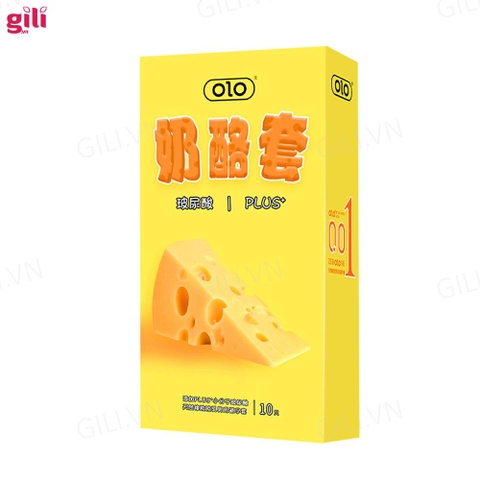 Bao cao su Olo Cheese Plus hộp 10 chiếc siêu mỏng chính hãng