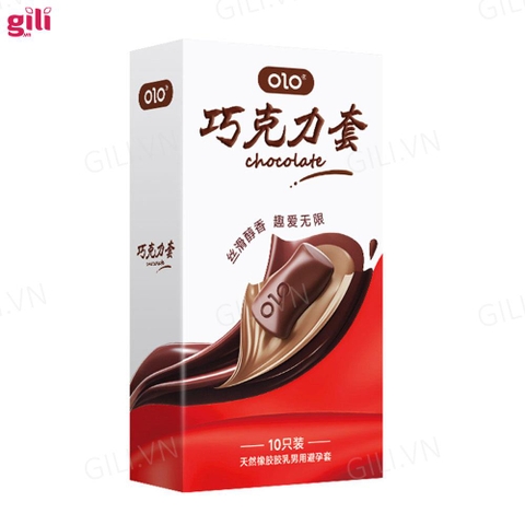 Bao cao su Olo Chocolate hộp 10 chiếc siêu mỏng chính hãng