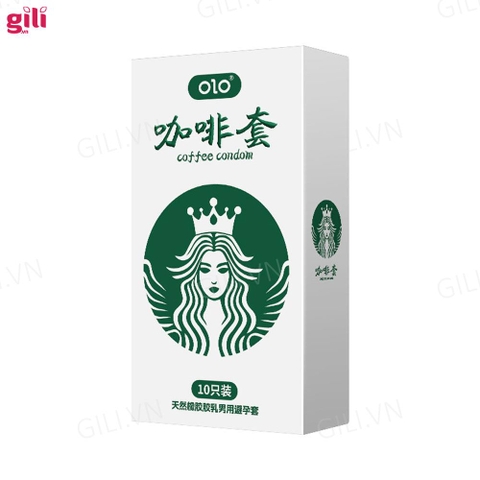 Bao cao su Olo Coffee Starbucks hộp 10 chiếc siêu mỏng chính hãng
