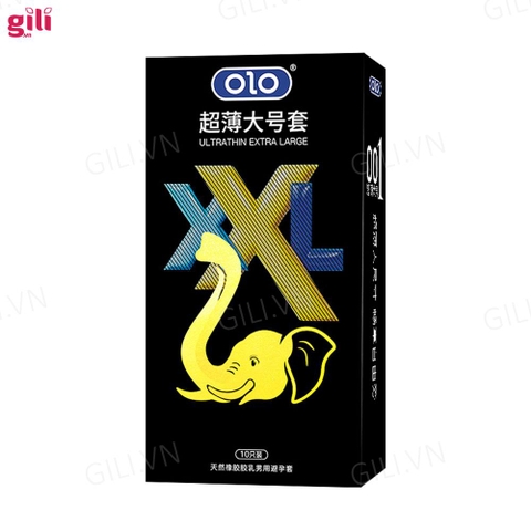 Bao cao su Olo XXL Ultra Thin Extra Large hộp 10 siêu mỏng chính hãng