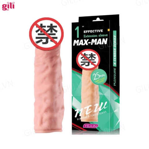 Bao cao su đôn dên Max-Man YY909 tăng kích thước chính hãng