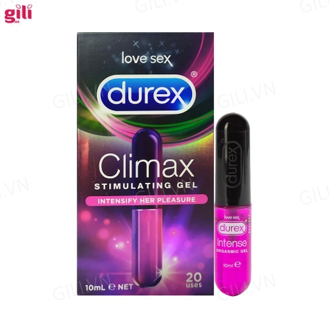 Gel bôi trơn tăng khoái cảm Durex Climax 10ml chính hãng
