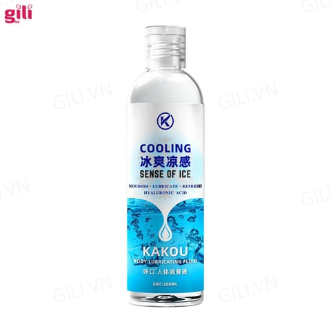 Gel bôi trơn gốc nước Kakou Cooling 200ml tăng khoái cảm chính hãng