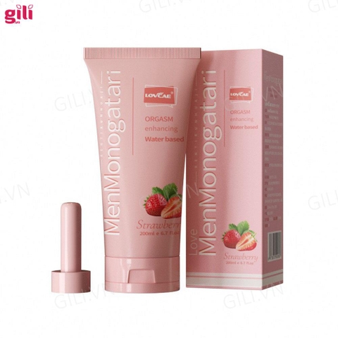 Gel bôi trơn hậu môn Lovcave Monogatari hương Dâu 200ml chính hãng