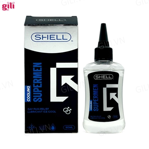 Gel bôi trơn hậu môn Shell Supermen Cooling 90ml chính hãng