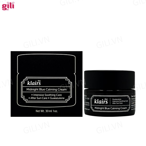 Kem dưỡng da Dear Klairs Midnight Blue Calming Cream 30ml chính hãng
