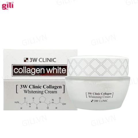 Kem dưỡng trắng da 3W Clinic Collagen Whitening Cream 60ml chính hãng