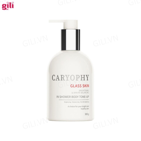 Lotion body Carophy Glass Skin In Shower Body Tone Up 300gr chính hãng