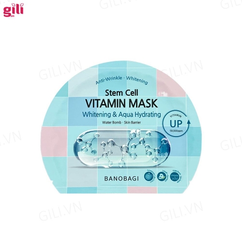 Mặt nạ Banobagi Stem Cell Whitening & Aqua set 10 miếng chính hãng