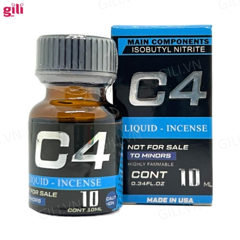 Nước ngửi Popper C4 xanh tăng kích thích chai 10ml chính hãng