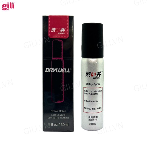 Xịt chống xuất tinh sớm Drywell Delay Spray 30ml chính hãng