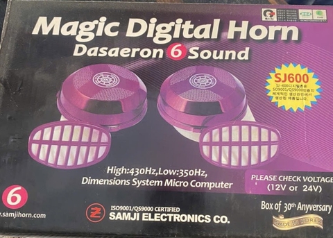Kèn ngân 6 tiếng 12V SJ600 Hàn Quốc màu tím