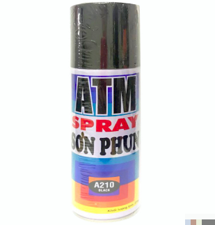 Sơn xịt ATM đen bóng(A210)