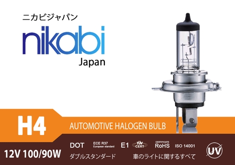 Bóng đèn Halogen H4 12V 100/90W NIKABI
