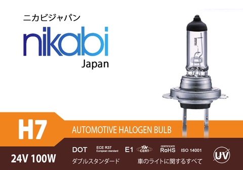 Bóng đèn Halogen H7 24V 100W NIKABI