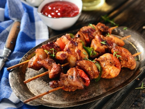 Cách làm thịt xiên nướng bằng nồi chiên không dầu thơm ngon