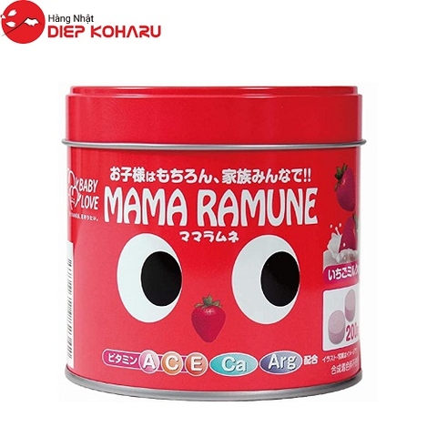 Kẹo Biếng Ăn Mama Ramune Nhật Bản 200 Viên....