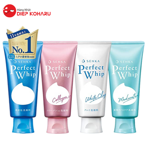 Sữa Rửa Mặt Senka Perfect Whip Shiseido  Nhật Bản 120g