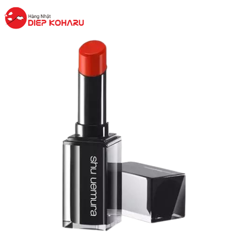 Son Lì Shu Uemura Matte OR570 Màu Đỏ Cam 3g Vỏ Đen