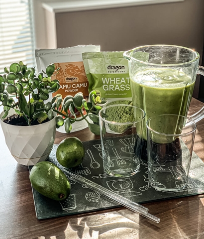Bột cỏ lúa mì hữu cơ Wheat Grass Organic Dragon Supperfoods 150g