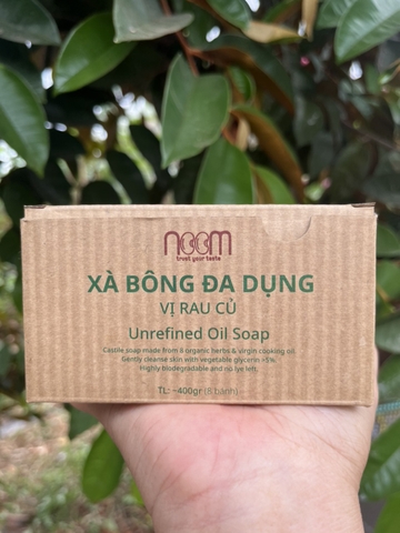 Xà bông vị rau củ  Noom - bánh 50gr (hộp 8 bánh hoặc bánh lẻ)