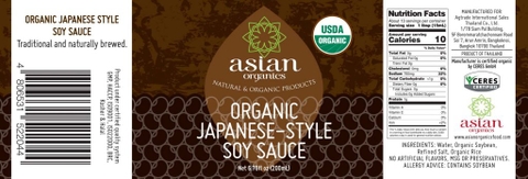 Nước tương đậu nành phong cách Nhật Bản hữu cơ Asian Organics (200ml)