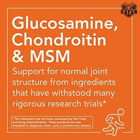 Viên hỗ trợ xương khớp Glucosamine & Chondroitin with MSM Now 180v