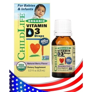 Vitamin D3 hữu cơ Childlife cho bé 6.25ml