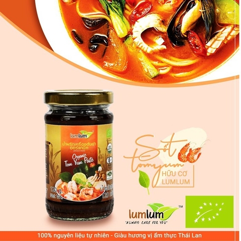 Sốt Tom Yum Hữu cơ 120g Lumlum