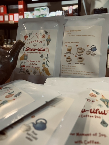 Cà phê túi lọc ngâm lạnh/ nóng hương lài quế  - Premium coffee with jasmine and cinnamon - Brew-tiful