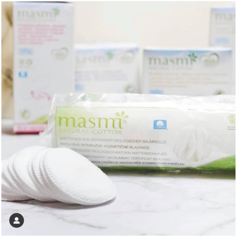 Bông tẩy trang cotton tự nhiên Masmi