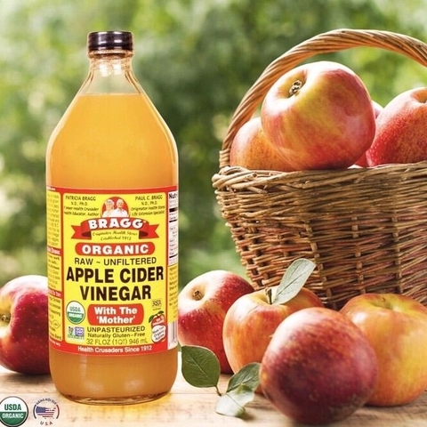 Giấm táo hữu cơ (có giấm cái) 473mL/ 946ml - Organic Apple Cider Vinegar (with mother)