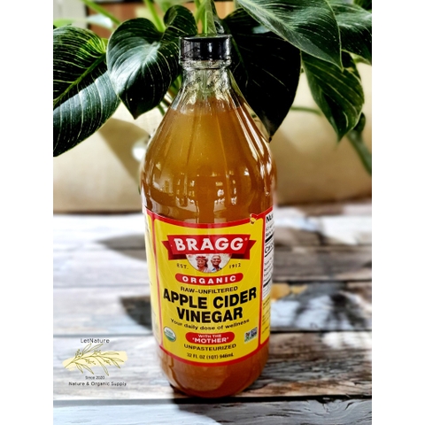 Giấm táo hữu cơ (có giấm cái) 473mL/ 946ml - Organic Apple Cider Vinegar (with mother)