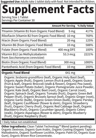 Vitamin B Complex tổng hợp hữu cơ Mykind Organic Garden of life