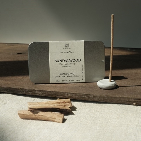 Nhang Que Thủ Công Không Tăm Đàn Hương  – Sandalwood Handcraft Incense Sticks - Bèo Tấm
