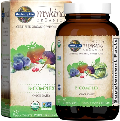 Vitamin B Complex tổng hợp hữu cơ Mykind Organic Garden of life