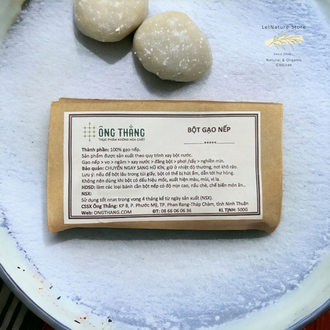Bột gạo nếp Ông Thắng (Bột nếp cái hoa vàng - xay nước) - 500gr