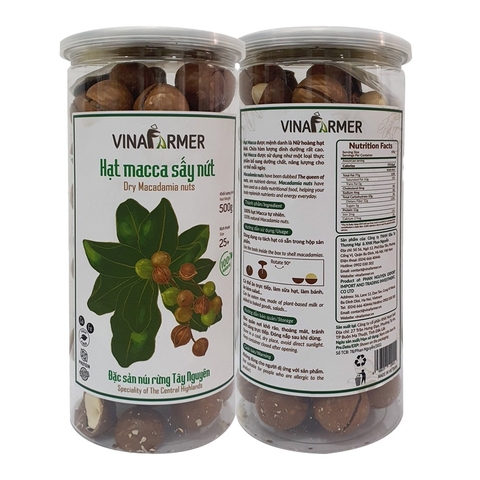 Hạt Macca sấy nứt 500gr - Vinafarmer