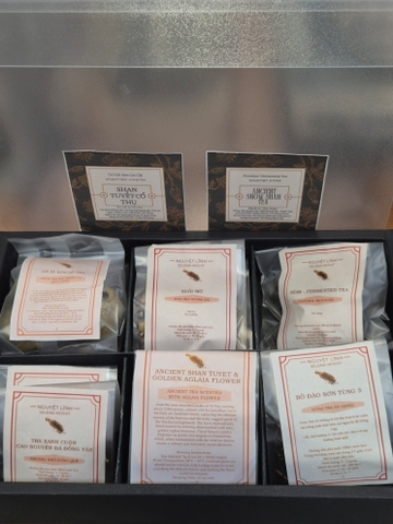 Set BST Trà Quà Tặng 6 loại - Shan Tuyết Cổ Thụ Việt Nam (Vietnam Acient Snow Shan Tea giftset 6 types)